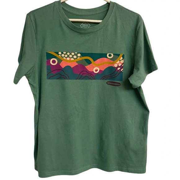 Well Worn Other - Well Worn Reinavsteina graphic Tee green size Large